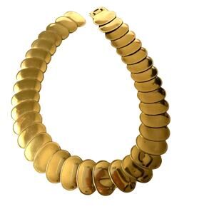 Vintage Gold Disc Stretchy Statement Fashion Egyptian Revival Belt 28"-38"